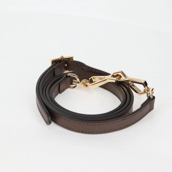 GUCCI GG Supreme Web Sherry Line Bag PVC 2way Beige Gold - Picture 13 of 16